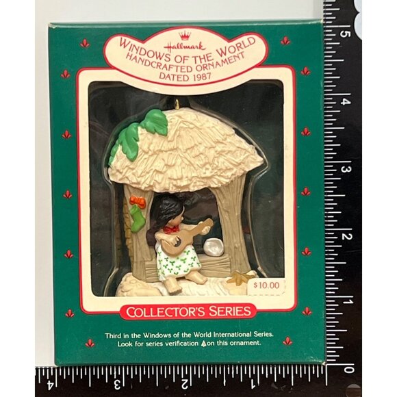 1987 HALLMARK KEEPSAKE ORNAMENT WINDOWS OF THE WORLD POLYNESIA BEACH STAR FISH - Picture 3 of 6